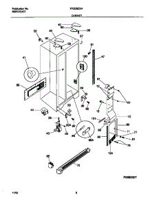 04 - Cabinet parts for Frigidaire Refrigerator FRS26ZXHW1 from AppliancePartsPros.com