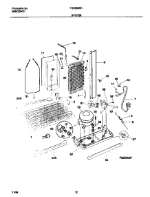 07 - System parts for Frigidaire Refrigerator FRS26ZXHW1 from AppliancePartsPros.com