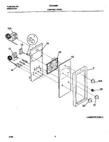 03 - Control Panel parts for Frigidaire Range TGO356BFW2 from AppliancePartsPros.com