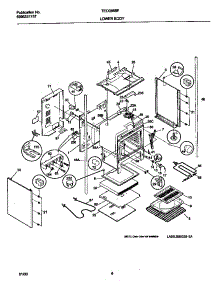 02 - Lower Body parts for Frigidaire Range TEO356BFW2 from AppliancePartsPros.com