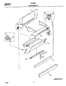 03 - Splasher parts for Frigidaire Range TEO356BFW2 from AppliancePartsPros.com