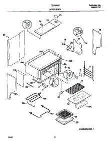 05 - Upper Body parts for Frigidaire Range TEO356BFW2 from AppliancePartsPros.com