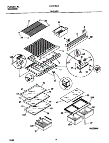 04 - Shelves parts for Frigidaire Refrigerator FRT21INLHD1 from AppliancePartsPros.com