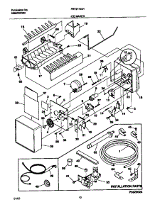 06 - Ice Maker parts for Frigidaire Refrigerator FRT21INLHD1 from AppliancePartsPros.com