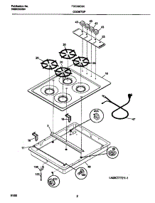 02 - Cooktop parts for Frigidaire Cooktop FGC30C3HDA from AppliancePartsPros.com
