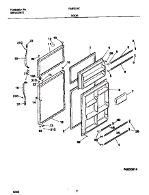 02 - Doors parts for Frigidaire Refrigerator F44P21ATW3 from AppliancePartsPros.com