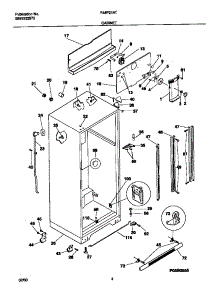 03 - Cabinet parts for Frigidaire Refrigerator F44P21ATW3 from AppliancePartsPros.com
