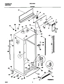 03 - Cabinet parts for Frigidaire Refrigerator FRT21NRHW3 from AppliancePartsPros.com