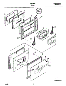 04 - Door parts for Frigidaire Oven FEB756CETH from AppliancePartsPros.com
