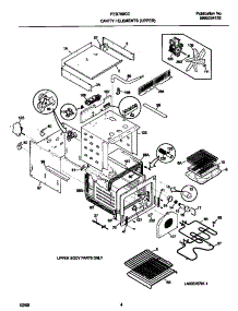 03 - Upper Cavity / Elements parts for Frigidaire Oven FEB798CCSI from AppliancePartsPros.com