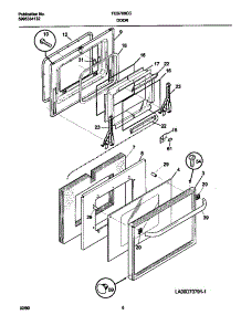 05 - Door parts for Frigidaire Oven FEB798CCSI from AppliancePartsPros.com