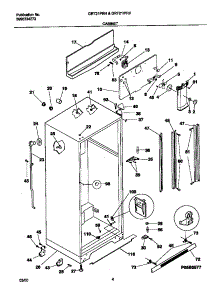 03 - Cabinet parts for Frigidaire Refrigerator GRT21IPRHW5 from AppliancePartsPros.com