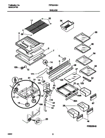 04 - Shelves parts for Frigidaire Refrigerator FRT22IRSHB2 from AppliancePartsPros.com