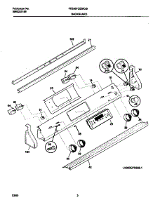 02 - Control Panel parts for Frigidaire Range FES367CETD from AppliancePartsPros.com