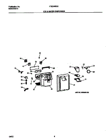 03 - Ice & Water Dispenser parts for Frigidaire Refrigerator FRS24BGGB6 from AppliancePartsPros.com