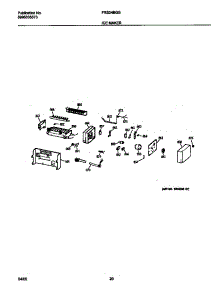 11 - Ice Maker parts for Frigidaire Refrigerator FRS24BGGW7 from AppliancePartsPros.com