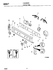 04 - P17c0053 Control Panel parts for Frigidaire Washer Dryer Combo FLXG42MRES0 from AppliancePartsPros.com