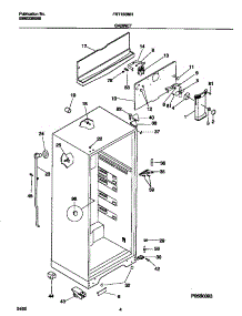 03 - Cabinet parts for Frigidaire Refrigerator FRT18BNHD0 from AppliancePartsPros.com
