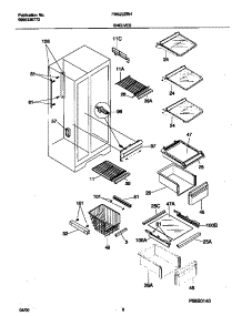 05 - Shelves parts for Frigidaire Refrigerator FRS22ZRHW1 from AppliancePartsPros.com