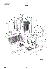 07 - System parts for Frigidaire Refrigerator FRS22ZRHW1 from AppliancePartsPros.com