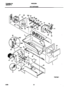 09 - Ice Container parts for Frigidaire Refrigerator FRS22ZRHW1 from AppliancePartsPros.com