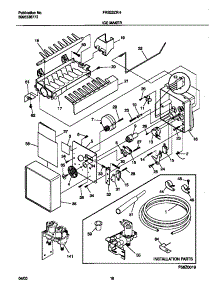 10 - Ice Maker parts for Frigidaire Refrigerator FRS22ZRHW1 from AppliancePartsPros.com