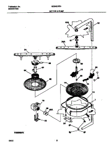 05 - Motor parts for Frigidaire Dishwasher GDB421RHR2 from AppliancePartsPros.com