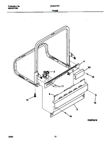 06 - Frame parts for Frigidaire Dishwasher GDB421RHR2 from AppliancePartsPros.com