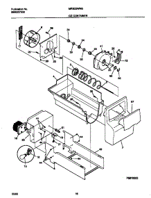 09 - Ice Container parts for Frigidaire Refrigerator MRS22WNGD0 from AppliancePartsPros.com