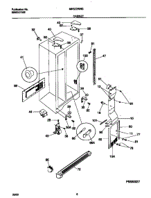 04 - Cabinet parts for Frigidaire Refrigerator MRS22WNGD1 from AppliancePartsPros.com