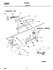 06 - Controls parts for Frigidaire Refrigerator MRS22WNGW0 from AppliancePartsPros.com