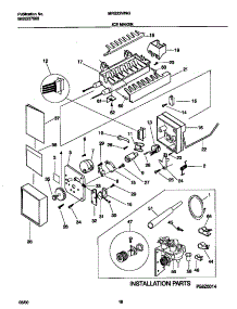 10 - Ice Maker parts for Frigidaire Refrigerator MRS22WNGW1 from AppliancePartsPros.com