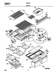 04 - Shelves parts for Frigidaire Refrigerator F44Q21RJD0 from AppliancePartsPros.com