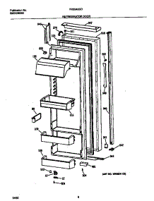 04 - Ref Door parts for Frigidaire Refrigerator FRS24BGDB0 from AppliancePartsPros.com