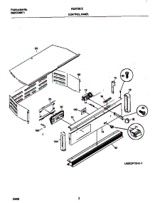 02 - Control Panel parts for Frigidaire Oven FEB755CEBH from AppliancePartsPros.com