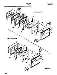 05 - Door parts for Frigidaire Oven FEB755CESH from AppliancePartsPros.com