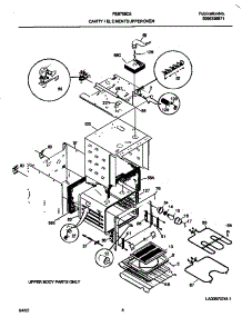 03 - Upper Oven parts for Frigidaire Oven FEB755CESH from AppliancePartsPros.com