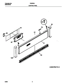 02 - Control Panel parts for Frigidaire Oven FEB766CJTA from AppliancePartsPros.com
