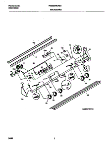 02 - Backguard parts for Frigidaire Range FED300WCWI from AppliancePartsPros.com