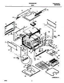 03 - Body parts for Frigidaire Range FED300WCWI from AppliancePartsPros.com