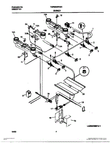 06 - Burner parts for Frigidaire Range TGF605WFD7 from AppliancePartsPros.com