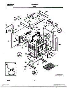 03 - Body parts for Frigidaire Range TGF605WFW7 from AppliancePartsPros.com
