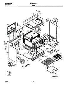 03 - Body parts for Frigidaire Range MEF402WFD4 from AppliancePartsPros.com