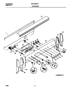 02 - Backguard parts for Frigidaire Range MEF402WFW4 from AppliancePartsPros.com