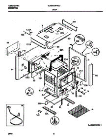 04 - Body parts for Frigidaire Range TGF645WFD7 from AppliancePartsPros.com