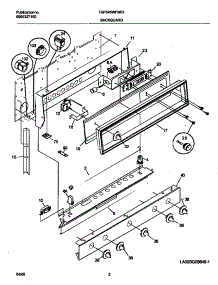 02 - Backguard parts for Frigidaire Range TGF645WFW7 from AppliancePartsPros.com