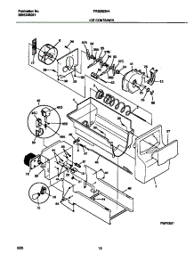 09 - Ice Container parts for Frigidaire Refrigerator FRS26ZNHB3 from AppliancePartsPros.com