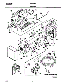 10 - Ice Maker parts for Frigidaire Refrigerator FRS26ZNHQ3 from AppliancePartsPros.com