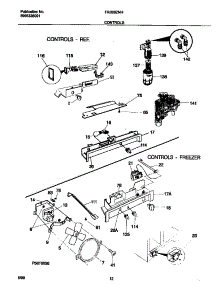 06 - Controls parts for Frigidaire Refrigerator FRS26ZNHW3 from AppliancePartsPros.com