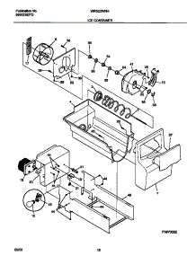 09 - Ice Container parts for Frigidaire Refrigerator WRS22WNHD4 from AppliancePartsPros.com